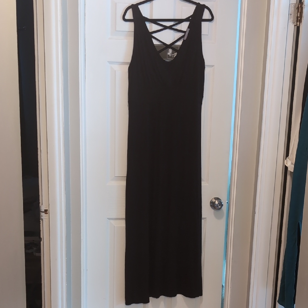 Loveappella Stitch Fix Black Maxi Dress 2x